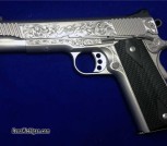 engraved stainless gold match II Kimber.2