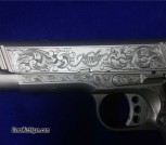 engraved stainless gold match II Kimber.3